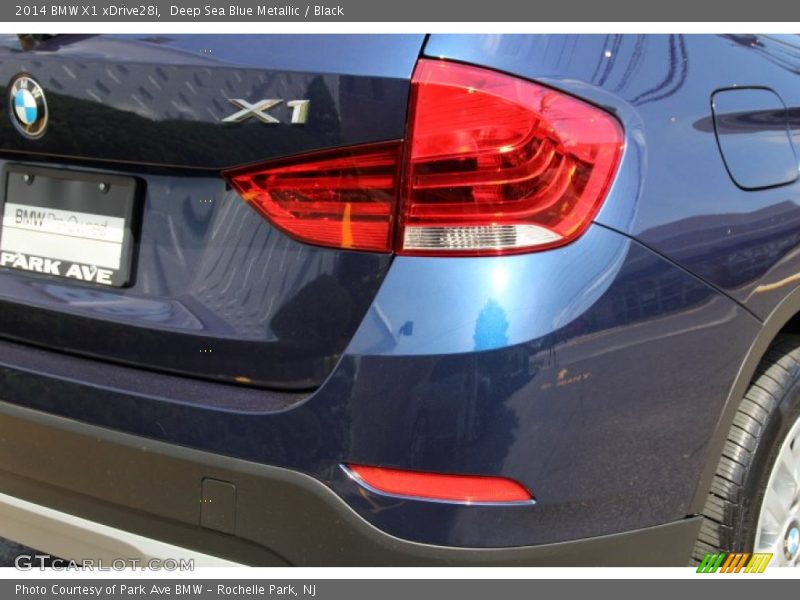 Deep Sea Blue Metallic / Black 2014 BMW X1 xDrive28i