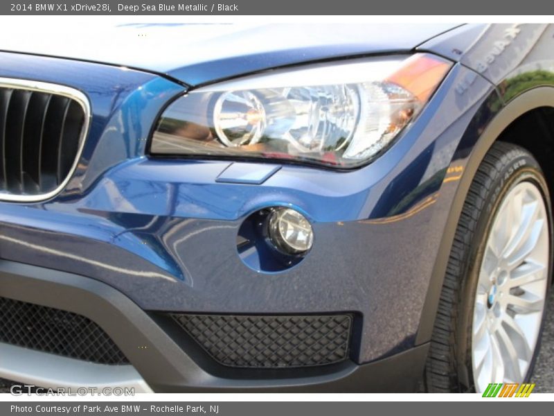 Deep Sea Blue Metallic / Black 2014 BMW X1 xDrive28i