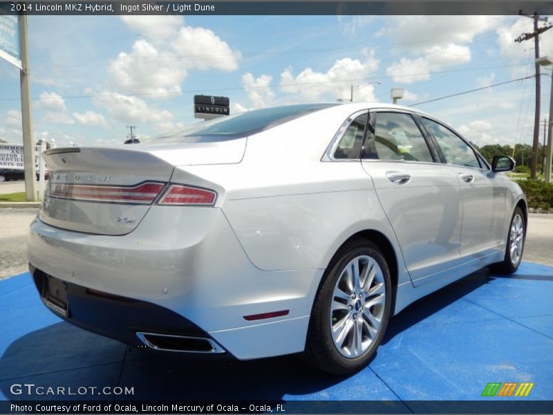 Ingot Silver / Light Dune 2014 Lincoln MKZ Hybrid