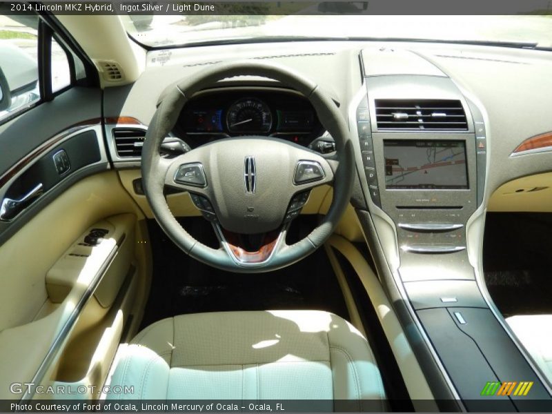 Ingot Silver / Light Dune 2014 Lincoln MKZ Hybrid