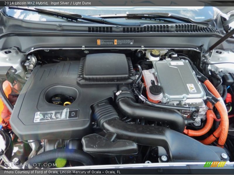 Ingot Silver / Light Dune 2014 Lincoln MKZ Hybrid