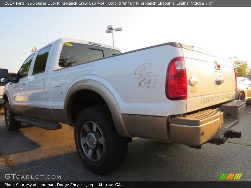 Oxford White / King Ranch Chaparral Leather/Adobe Trim 2014 Ford F250 Super Duty King Ranch Crew Cab 4x4