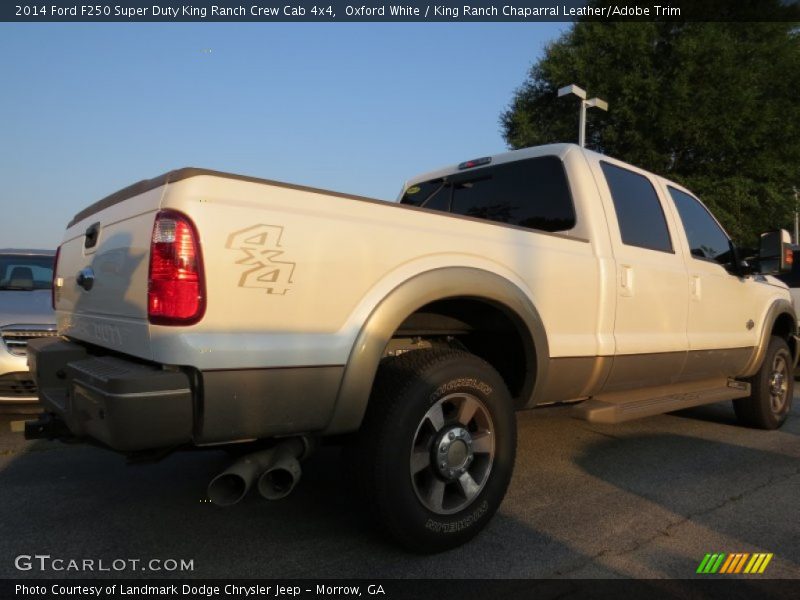 Oxford White / King Ranch Chaparral Leather/Adobe Trim 2014 Ford F250 Super Duty King Ranch Crew Cab 4x4