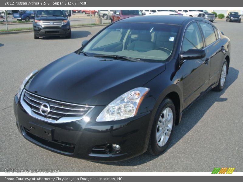 Super Black / Frost 2012 Nissan Altima 2.5 S