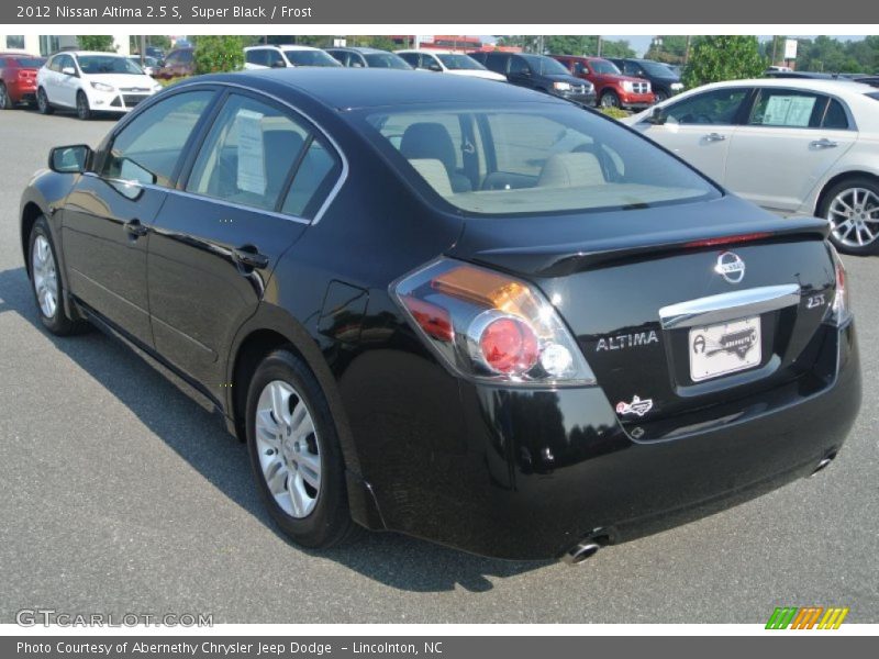 Super Black / Frost 2012 Nissan Altima 2.5 S