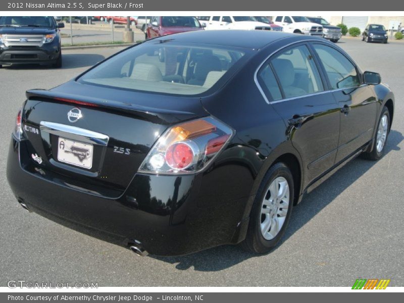 Super Black / Frost 2012 Nissan Altima 2.5 S