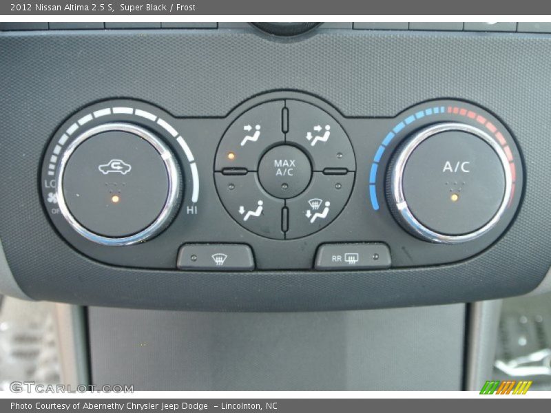 Super Black / Frost 2012 Nissan Altima 2.5 S
