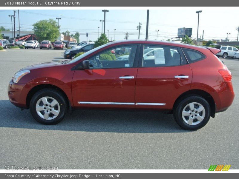 Cayenne Red / Gray 2013 Nissan Rogue S