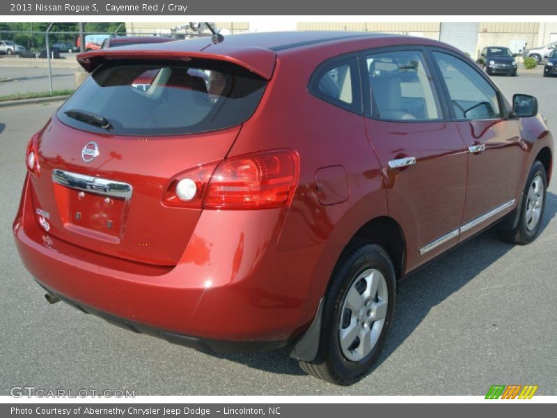 Cayenne Red / Gray 2013 Nissan Rogue S