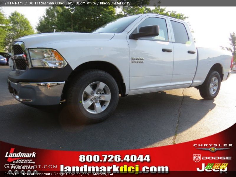 Bright White / Black/Diesel Gray 2014 Ram 1500 Tradesman Quad Cab