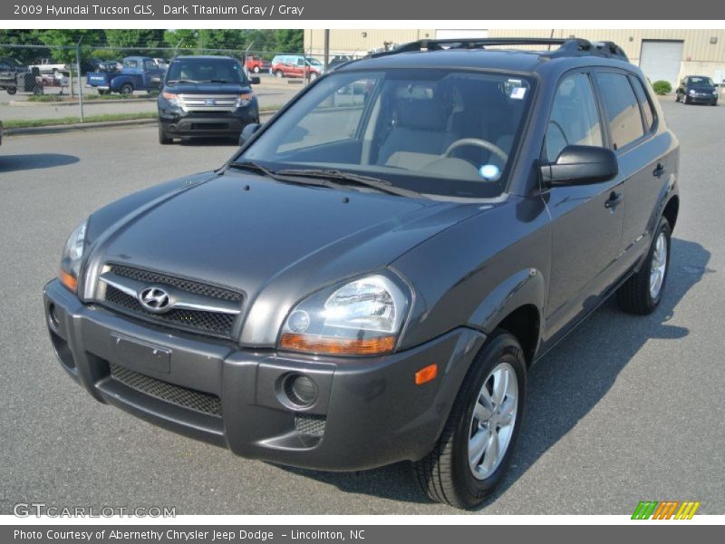 Dark Titanium Gray / Gray 2009 Hyundai Tucson GLS