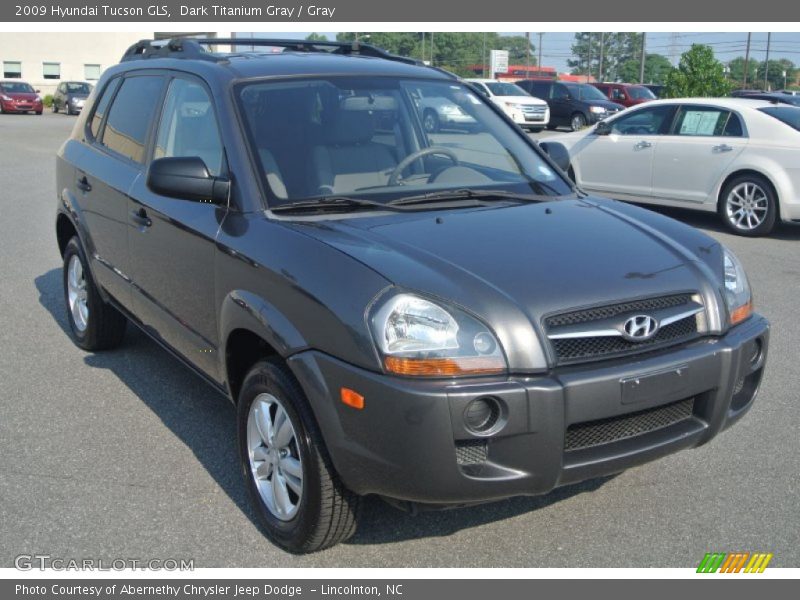 Dark Titanium Gray / Gray 2009 Hyundai Tucson GLS