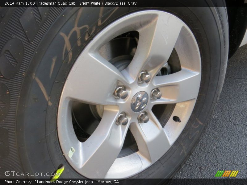 Bright White / Black/Diesel Gray 2014 Ram 1500 Tradesman Quad Cab