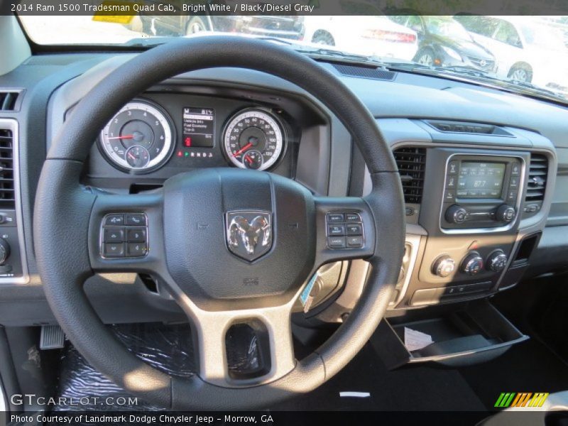 Bright White / Black/Diesel Gray 2014 Ram 1500 Tradesman Quad Cab