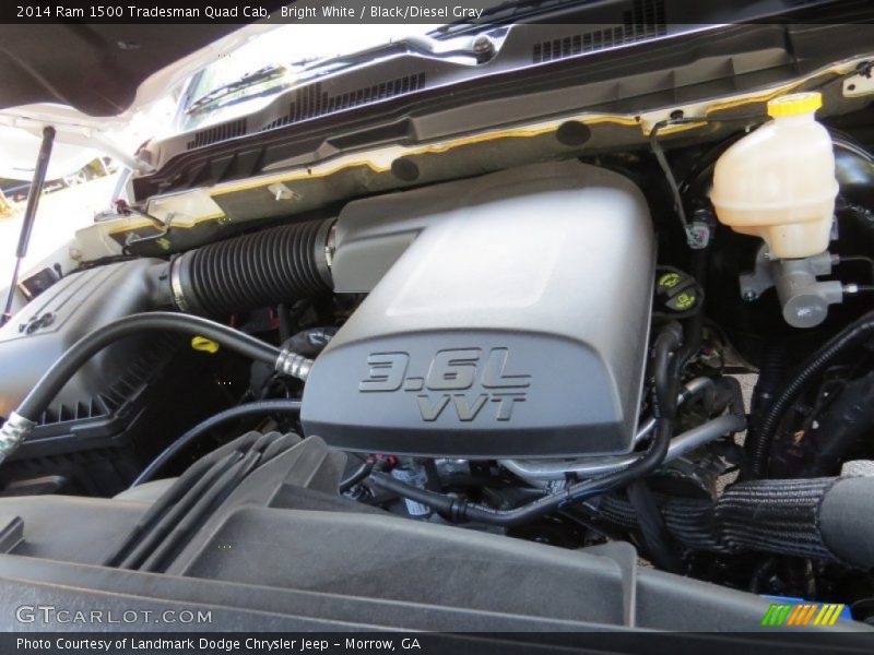 Bright White / Black/Diesel Gray 2014 Ram 1500 Tradesman Quad Cab