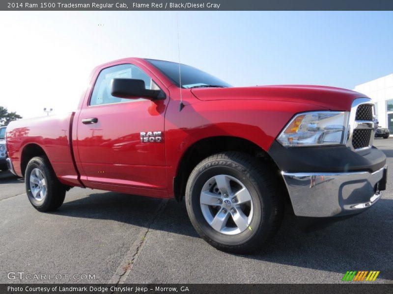 Flame Red / Black/Diesel Gray 2014 Ram 1500 Tradesman Regular Cab