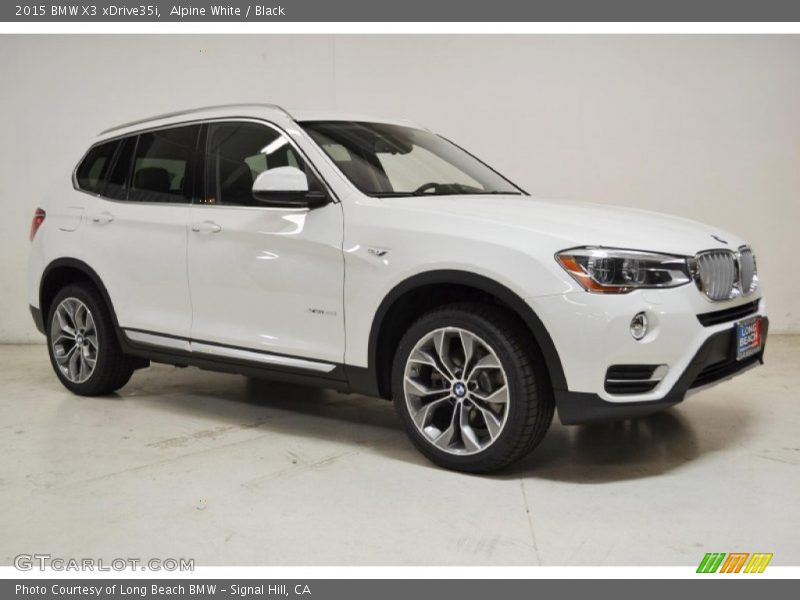 Alpine White / Black 2015 BMW X3 xDrive35i