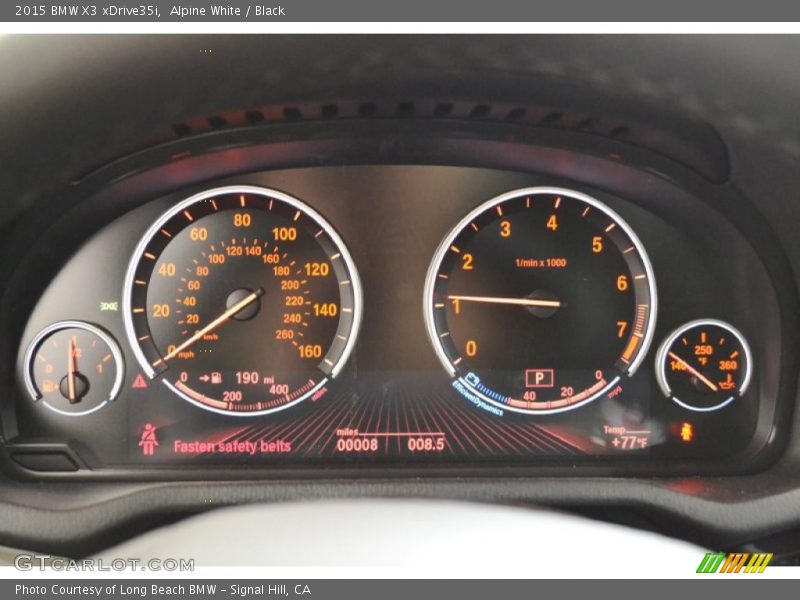  2015 X3 xDrive35i xDrive35i Gauges