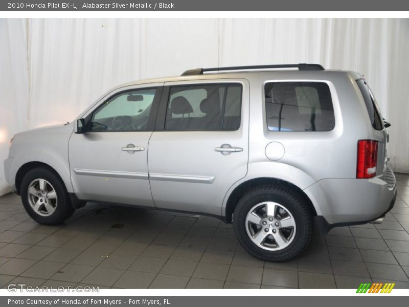 Alabaster Silver Metallic / Black 2010 Honda Pilot EX-L
