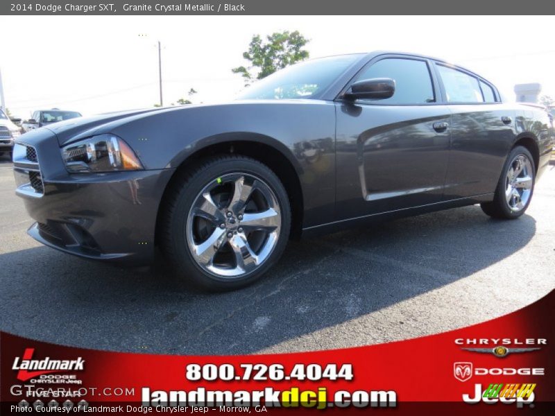 Granite Crystal Metallic / Black 2014 Dodge Charger SXT