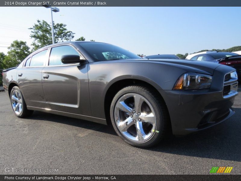 Granite Crystal Metallic / Black 2014 Dodge Charger SXT