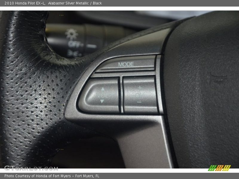 Alabaster Silver Metallic / Black 2010 Honda Pilot EX-L