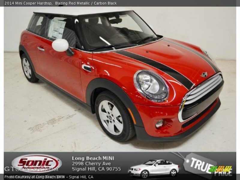 Blazing Red Metallic / Carbon Black 2014 Mini Cooper Hardtop