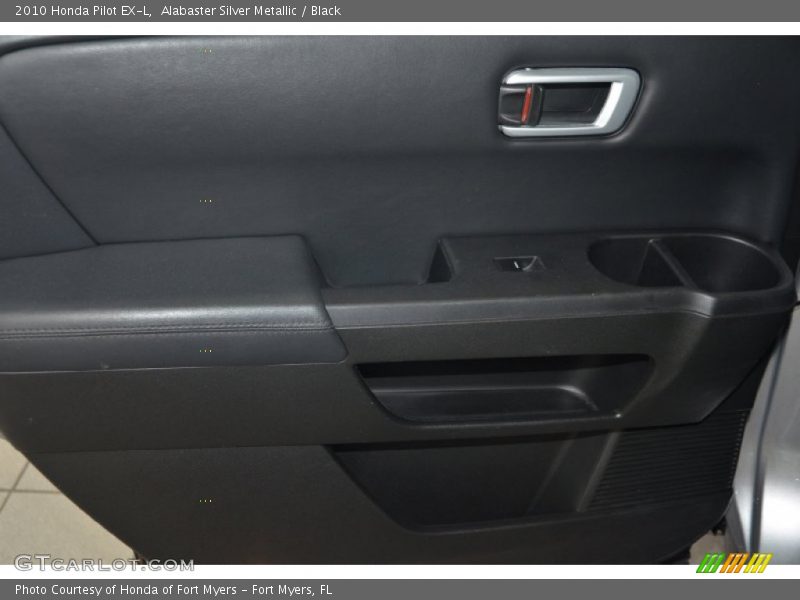 Alabaster Silver Metallic / Black 2010 Honda Pilot EX-L