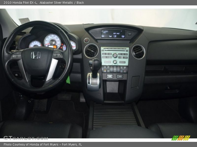 Alabaster Silver Metallic / Black 2010 Honda Pilot EX-L