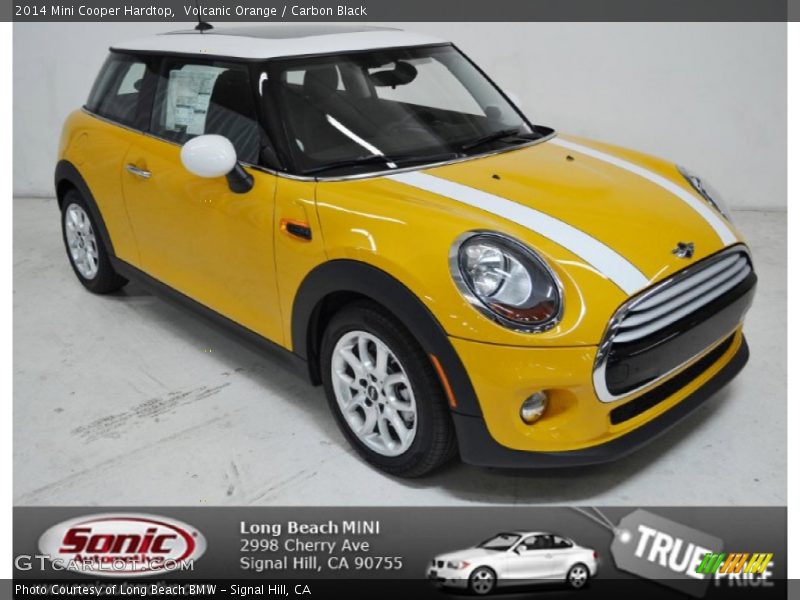 Volcanic Orange / Carbon Black 2014 Mini Cooper Hardtop