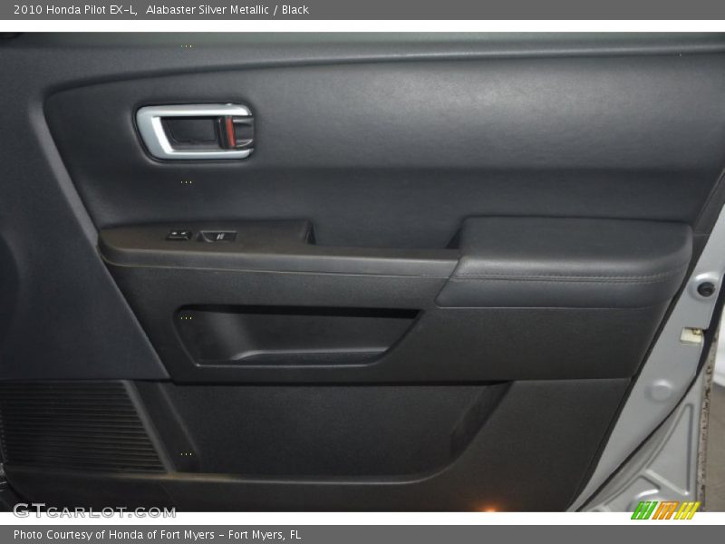 Alabaster Silver Metallic / Black 2010 Honda Pilot EX-L