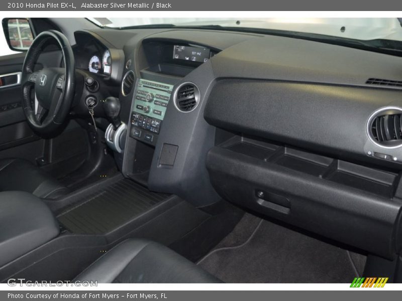 Alabaster Silver Metallic / Black 2010 Honda Pilot EX-L