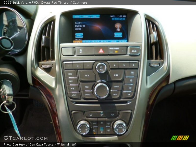 Crystal Red Tintcoat / Cashmere 2012 Buick Verano FWD