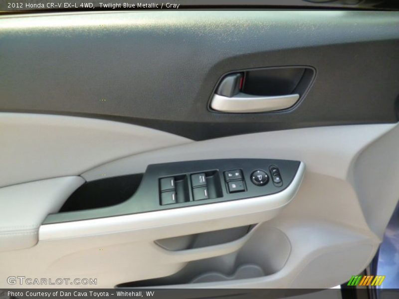 Twilight Blue Metallic / Gray 2012 Honda CR-V EX-L 4WD