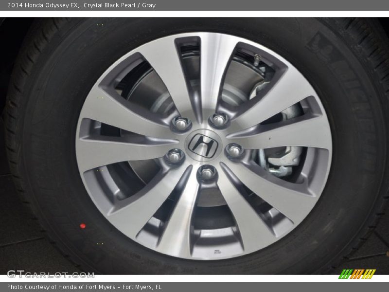 Crystal Black Pearl / Gray 2014 Honda Odyssey EX