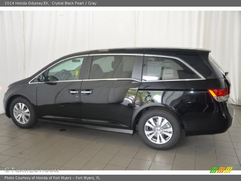 Crystal Black Pearl / Gray 2014 Honda Odyssey EX
