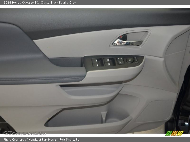 Crystal Black Pearl / Gray 2014 Honda Odyssey EX