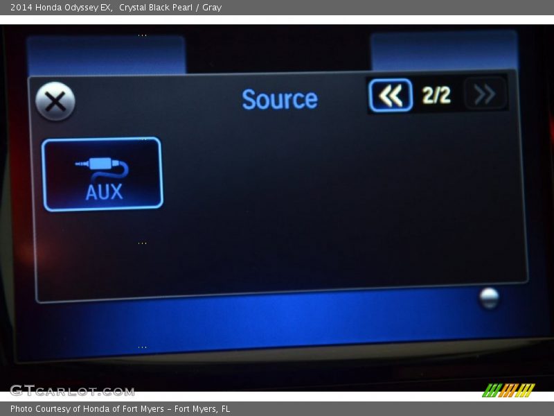 Crystal Black Pearl / Gray 2014 Honda Odyssey EX