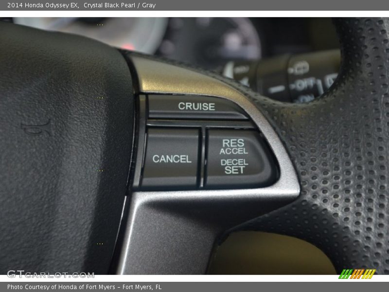 Crystal Black Pearl / Gray 2014 Honda Odyssey EX
