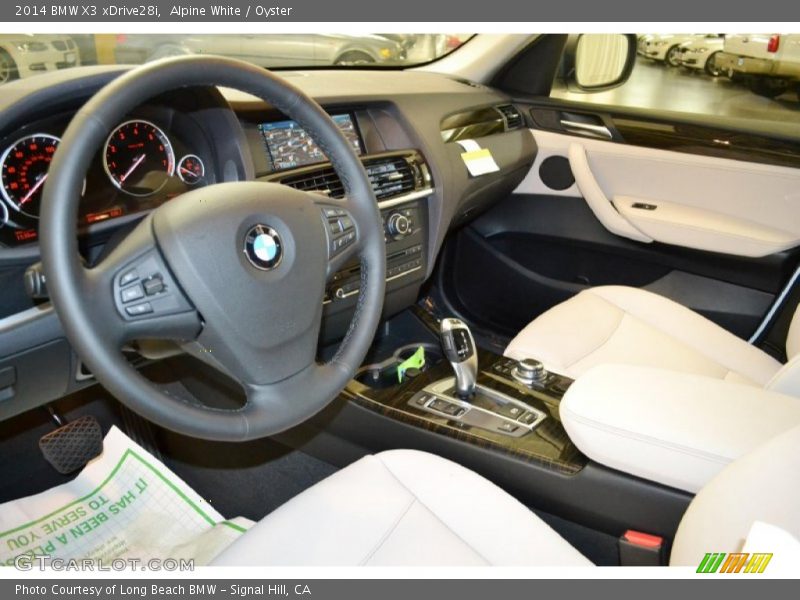  2014 X3 xDrive28i Oyster Interior