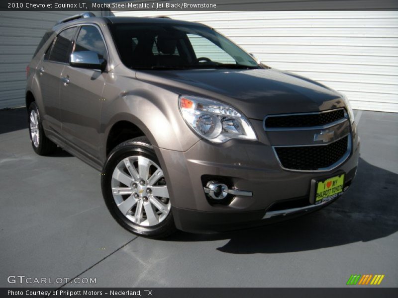 Mocha Steel Metallic / Jet Black/Brownstone 2010 Chevrolet Equinox LT