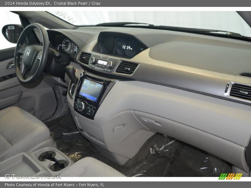 Crystal Black Pearl / Gray 2014 Honda Odyssey EX