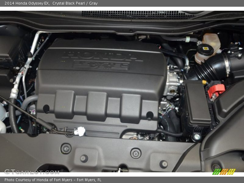 Crystal Black Pearl / Gray 2014 Honda Odyssey EX
