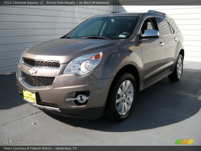 Mocha Steel Metallic / Jet Black/Brownstone 2010 Chevrolet Equinox LT