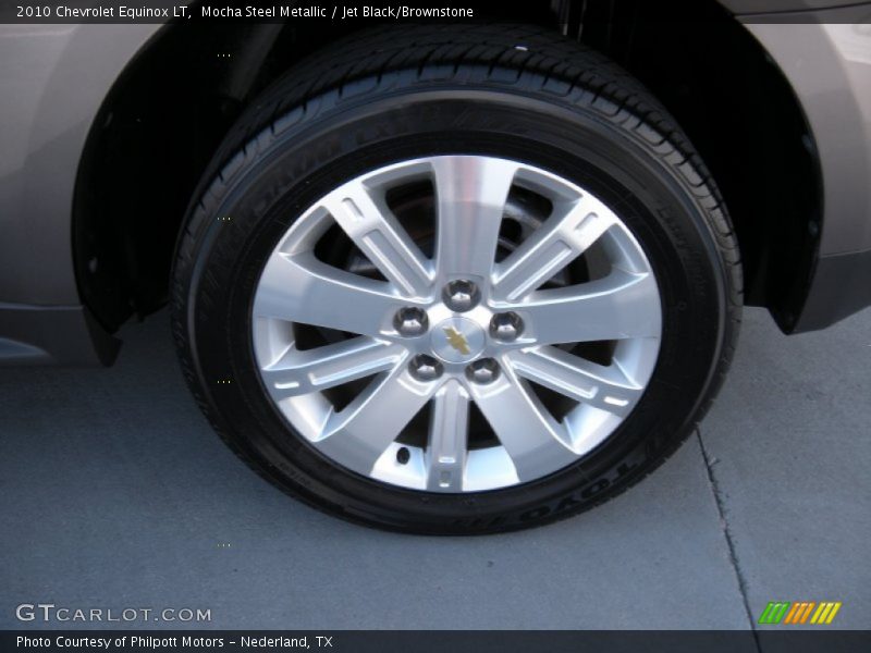 Mocha Steel Metallic / Jet Black/Brownstone 2010 Chevrolet Equinox LT