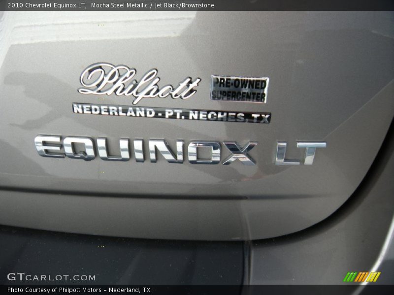Mocha Steel Metallic / Jet Black/Brownstone 2010 Chevrolet Equinox LT