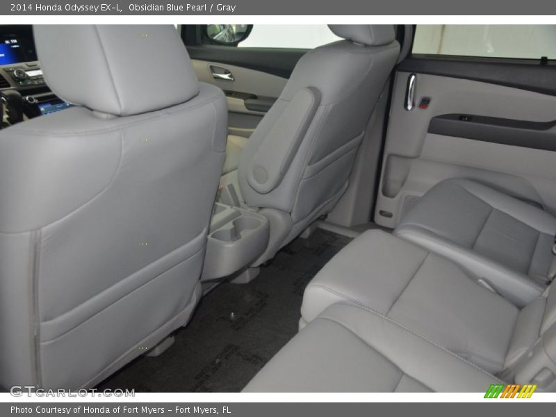 Obsidian Blue Pearl / Gray 2014 Honda Odyssey EX-L
