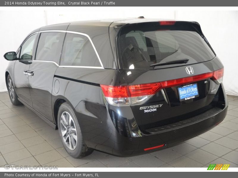 Crystal Black Pearl / Truffle 2014 Honda Odyssey Touring Elite