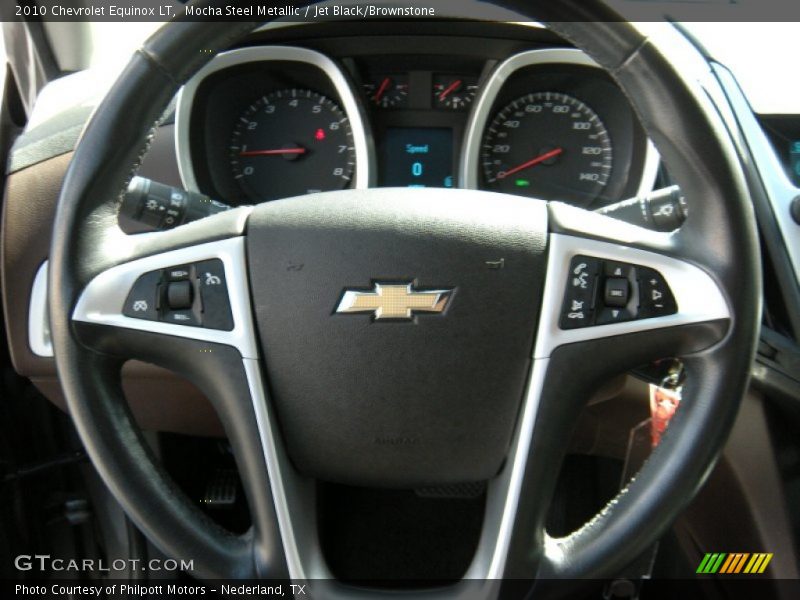 Mocha Steel Metallic / Jet Black/Brownstone 2010 Chevrolet Equinox LT