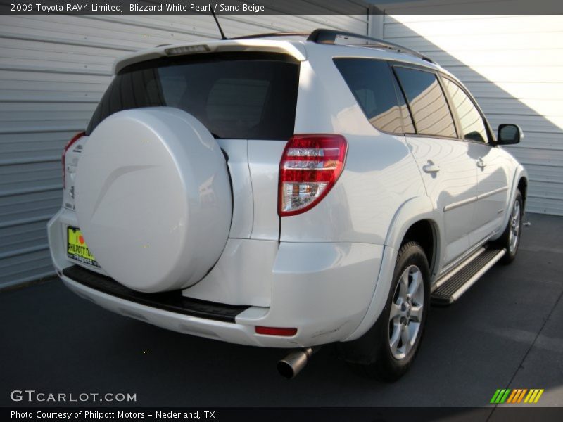 Blizzard White Pearl / Sand Beige 2009 Toyota RAV4 Limited